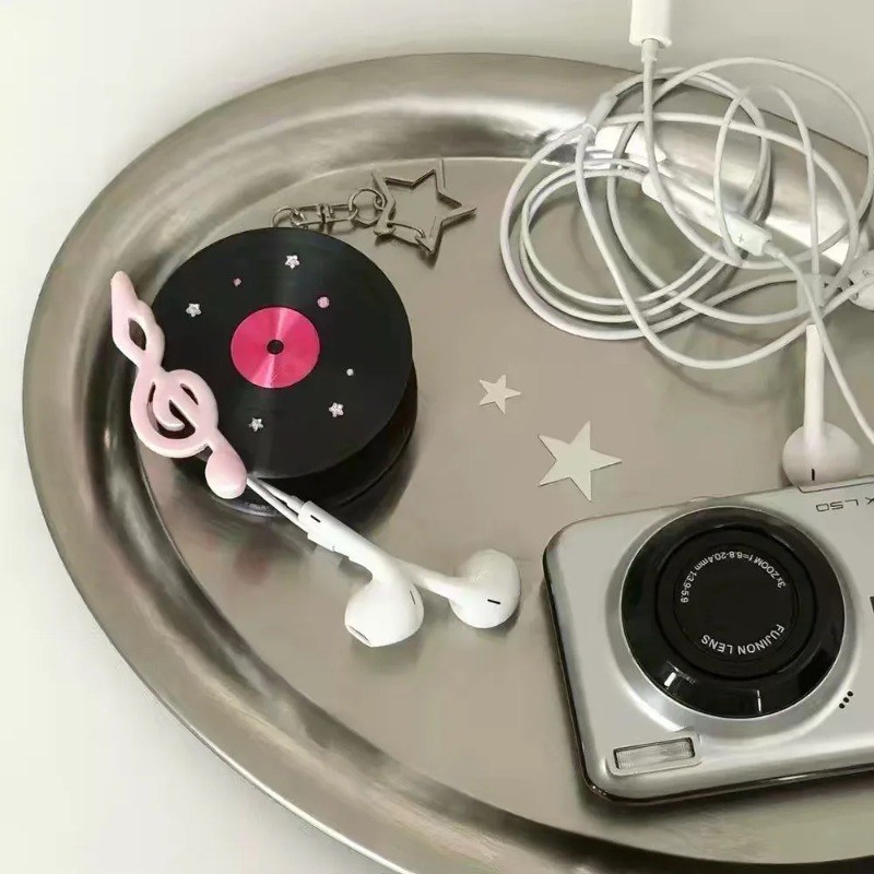 Cable Winder Keychain - Kawaii Record Cable Organizer – Star