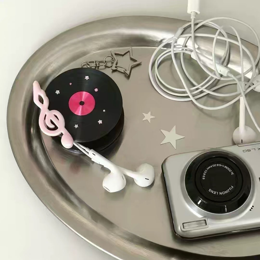 Kawaii Record Cable Organizer  - đánh giá và giá Cable Winder Keychain