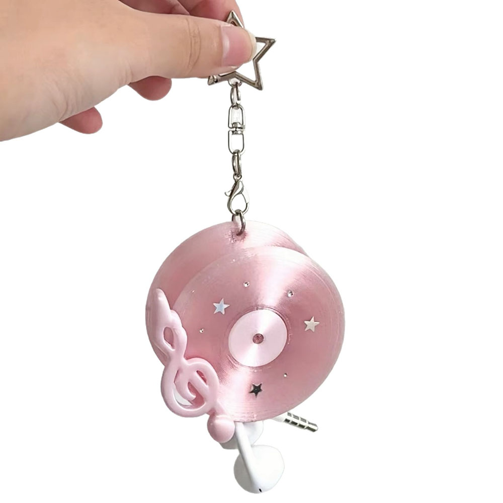 Kawaii Record Cable Organizer  - đánh giá và giá Cable Winder Keychain