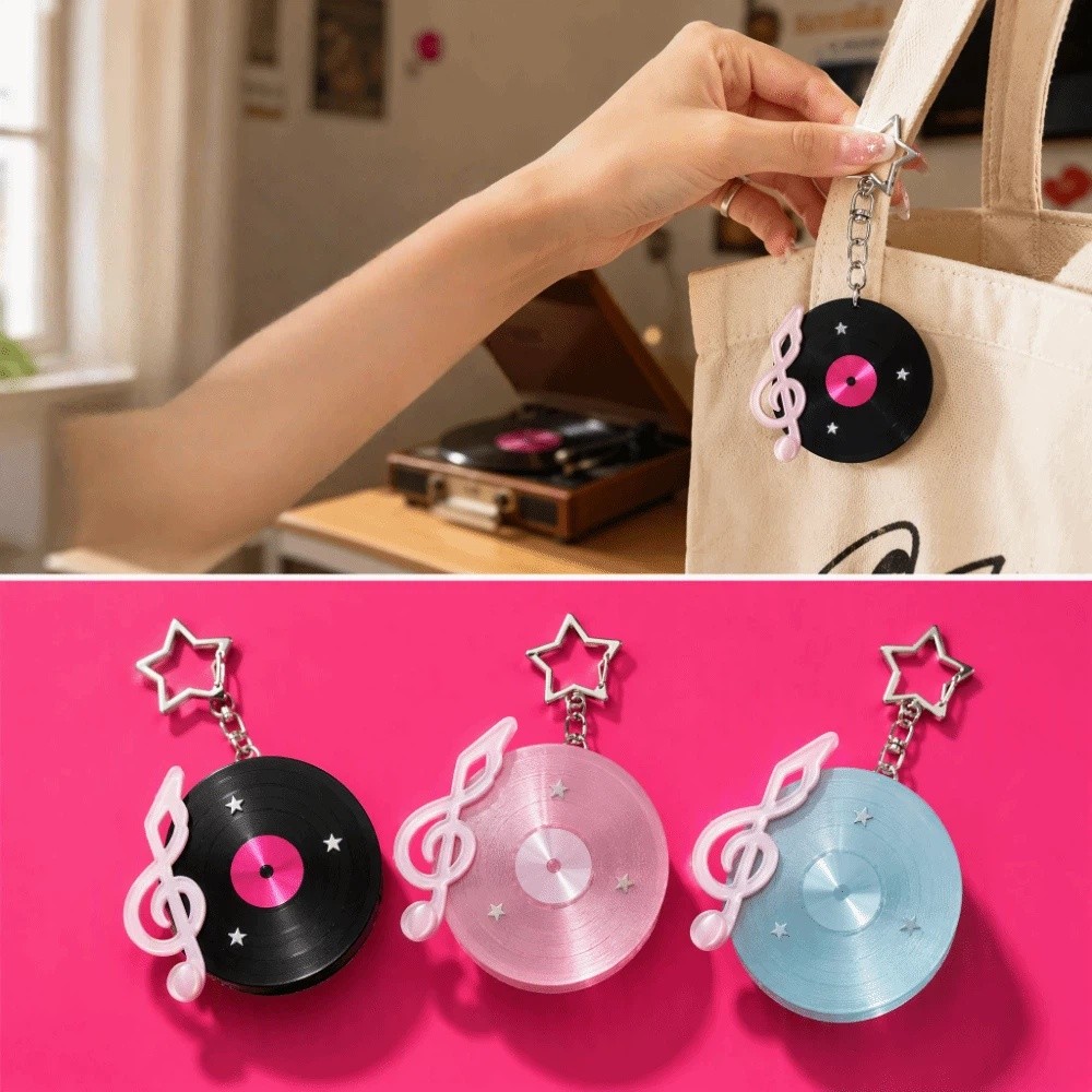 Y2K Vinyl Record Keychain Star - đánh giá và giá Cable Winder Keychain