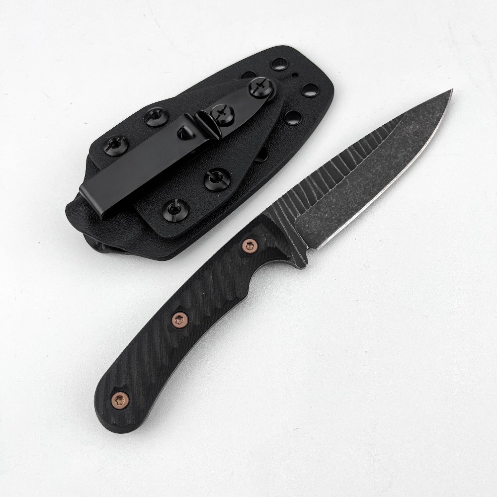 Full Tang Bushcraft Knife D2 B - đánh giá và giá Edc Carry Fixed Blade Knife
