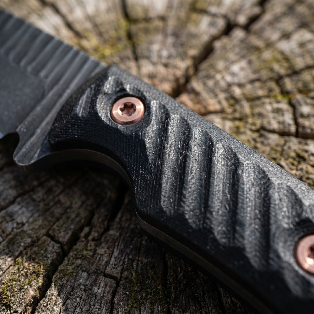 Full Tang Bushcraft Knife D2 B - đánh giá và giá Edc Carry Fixed Blade Knife