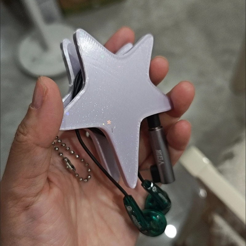 3D Star Cable Winder Y2K Cute  - đánh giá và giá Cable Winder Keychain