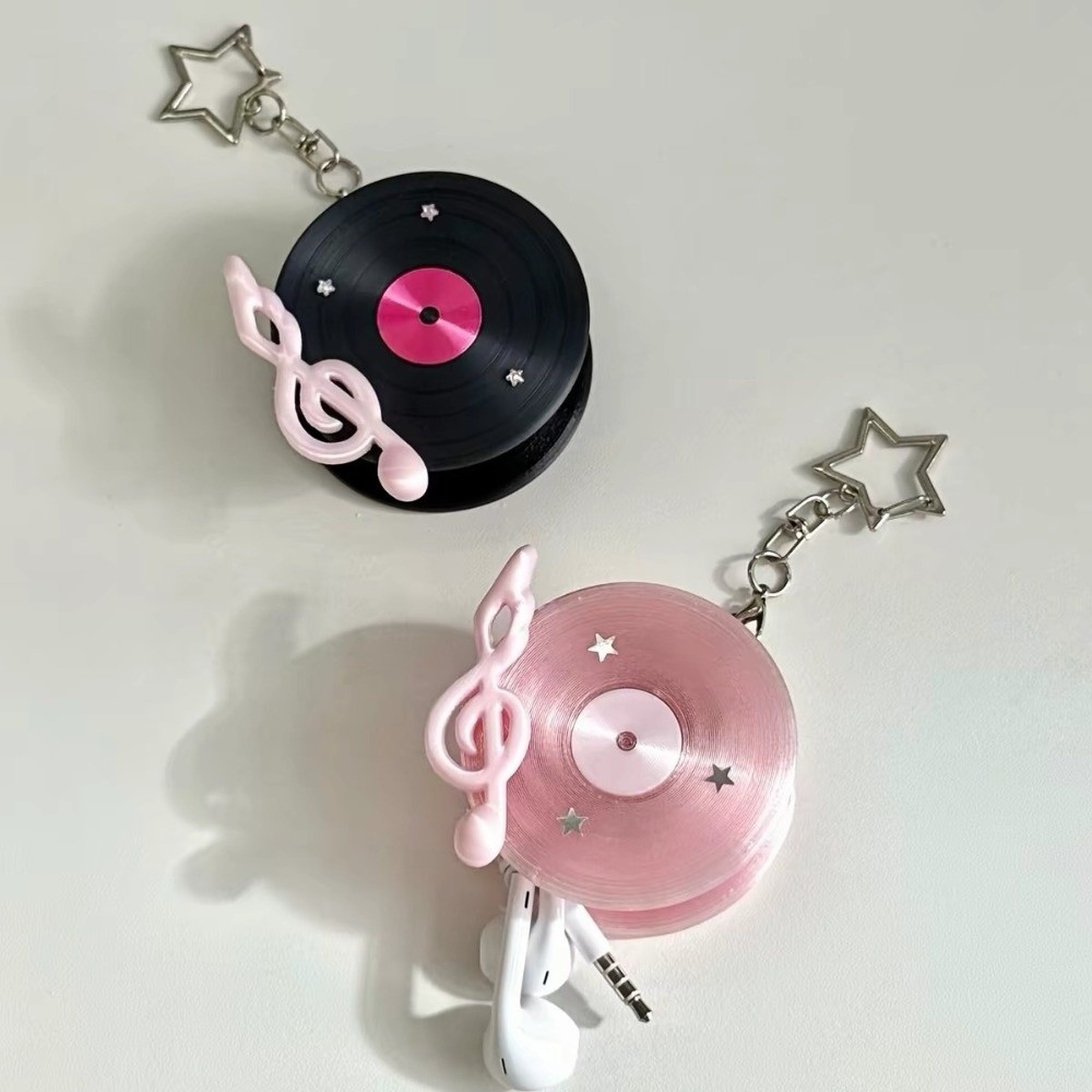 Y2K Vinyl Record Keychain Star - đánh giá và giá Cable Winder Keychain