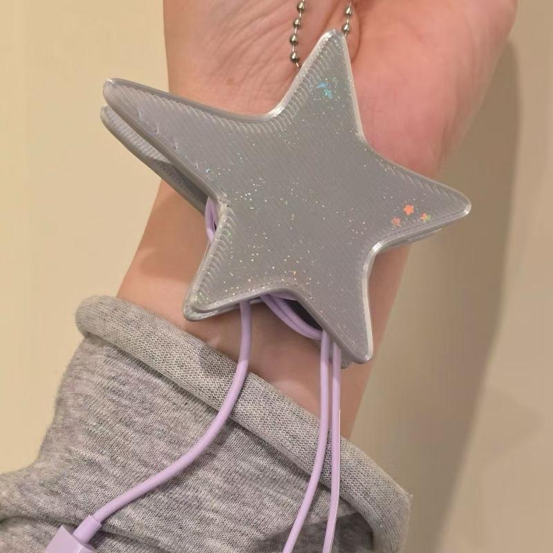 Y2K Star Shaped Earphone Cable - đánh giá và giá Cable Winder Keychain