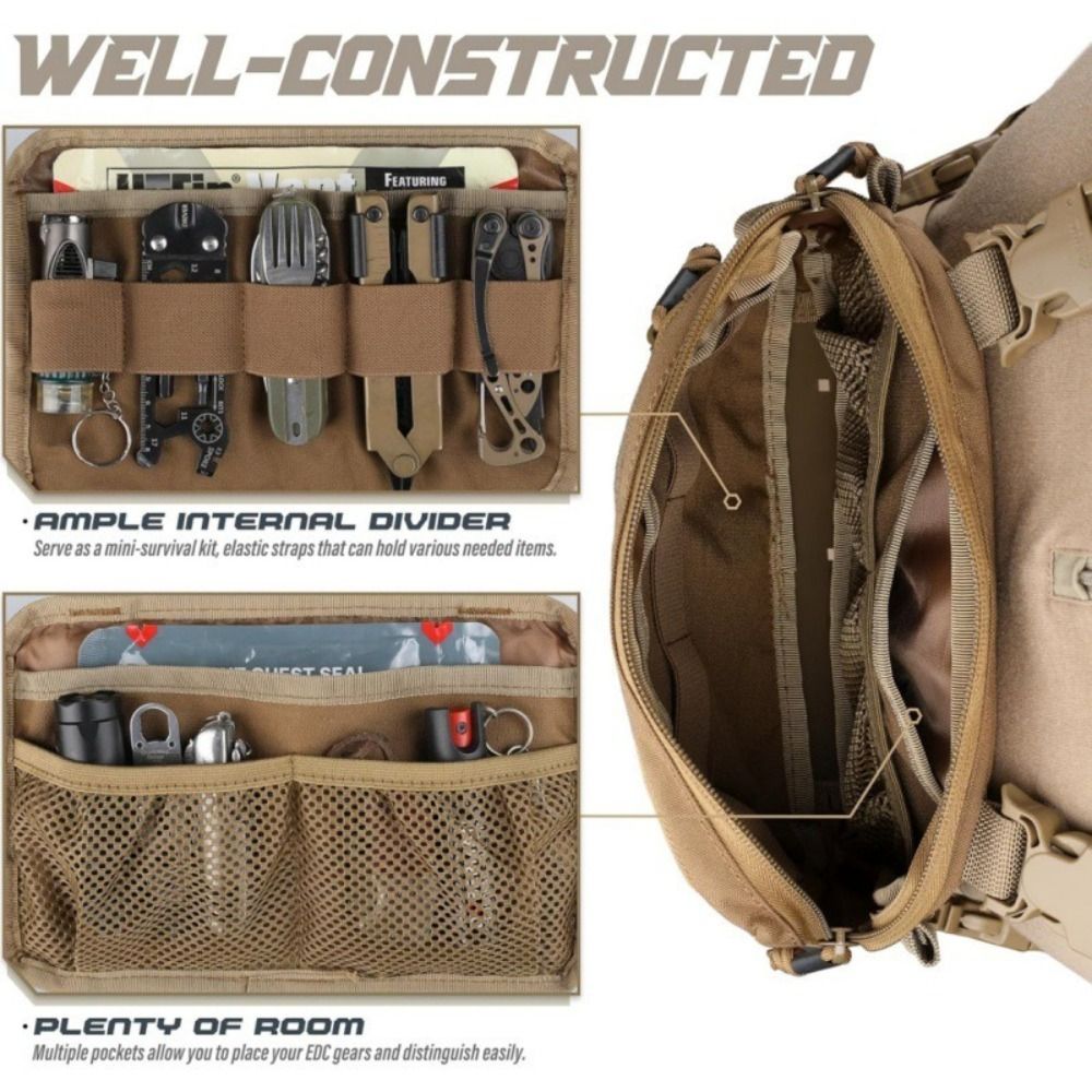 Fashion 1000D Nylon Men Chest  - đánh giá và giá Edc Carry Pack