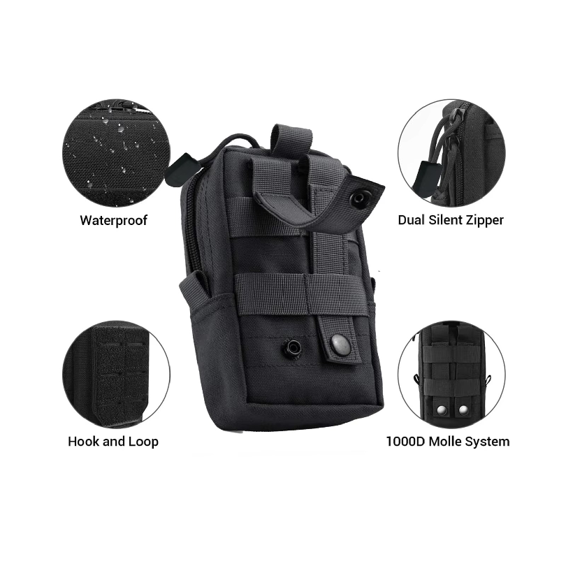 Tactical Molle Pouch Waist Bag - đánh giá và giá Edc Carry Pack