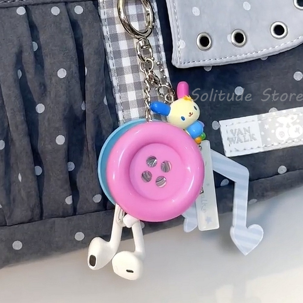 Retro Extra Large Button Wired - đánh giá và giá Cable Winder Keychain