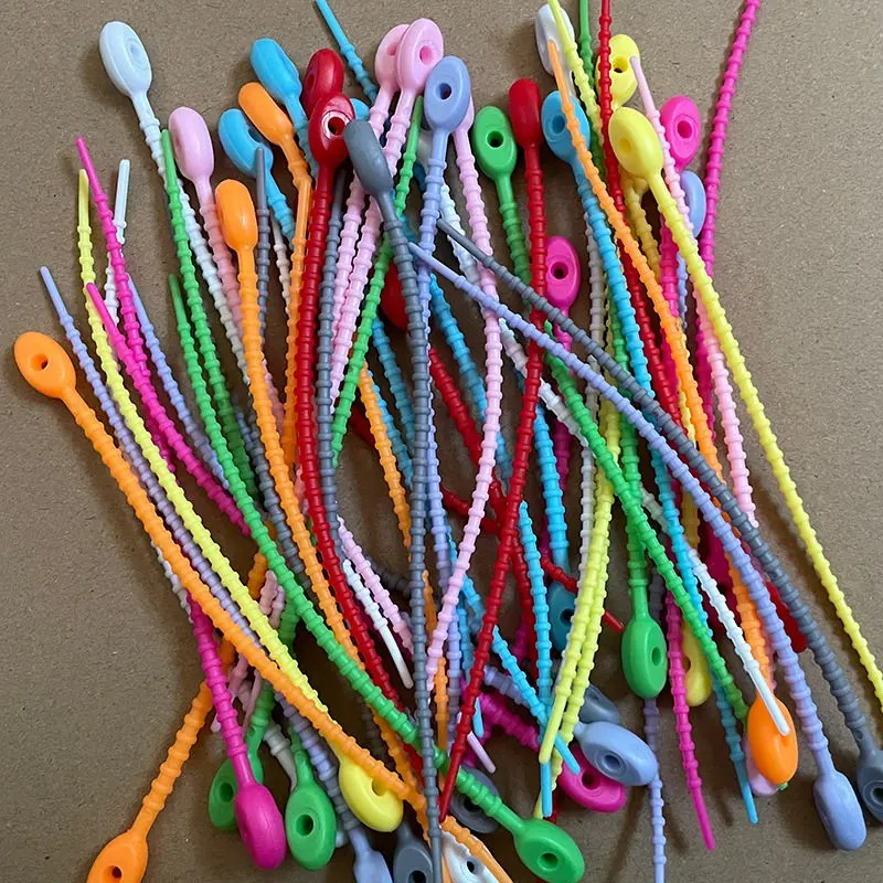 10/200Pcs Silicone Cable Ties  - đánh giá và giá Cable Winder Keychain