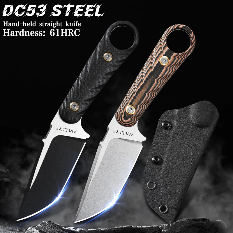 High-hardness DC53 steel strai - đánh giá và giá Edc Fixed Blade Deep Carry