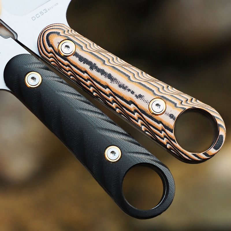 High-hardness DC53 steel strai - đánh giá và giá Edc Fixed Blade Deep Carry