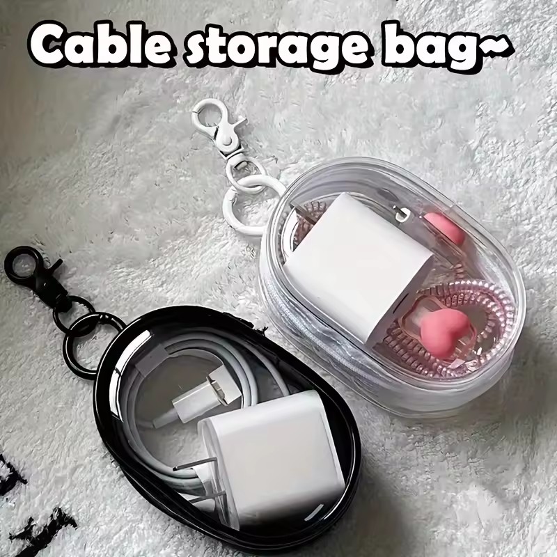 Portable Mini Clear Zipper Sto - đánh giá và giá Cable Winder Keychain