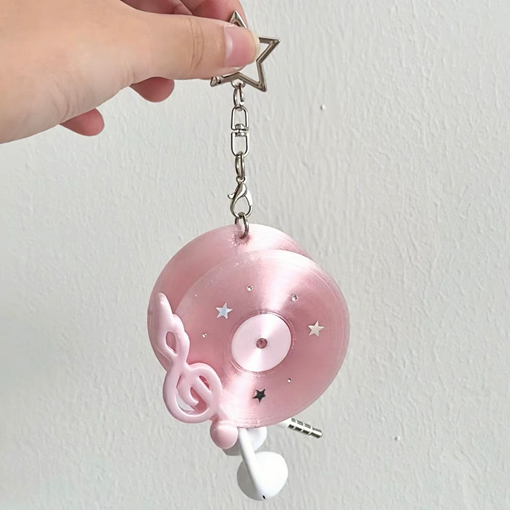Kawaii Vinyl Record Cable Wind - đánh giá và giá Cable Winder Keychain