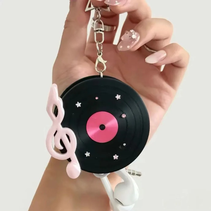 Kawaii Record Cable Organizer  - đánh giá và giá Cable Winder Keychain