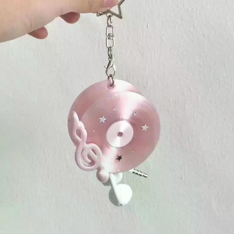 Y2K Vintage Record Shaped Earp - đánh giá và giá Cable Winder Keychain